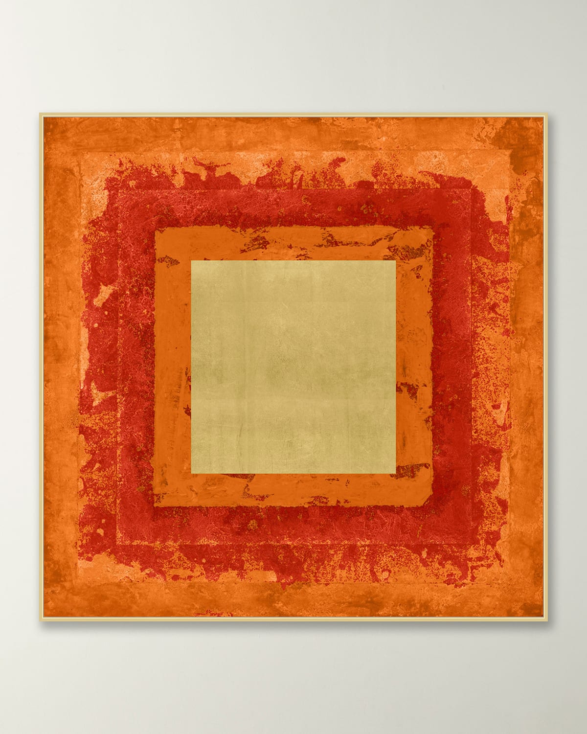 Wendover Art Group Flaming Construction 3 Framed Giclee In Orange