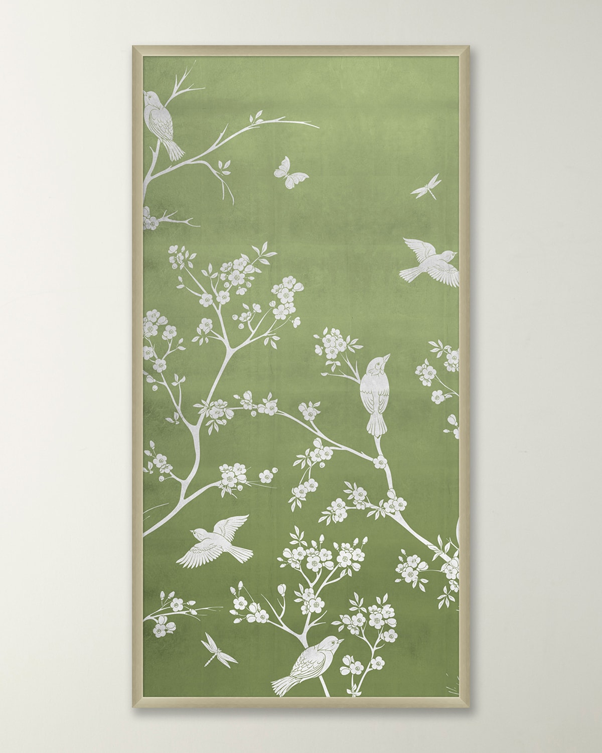 Shop Wendover Art Group Celery Chinoiserie 1 Framed Giclee In Green