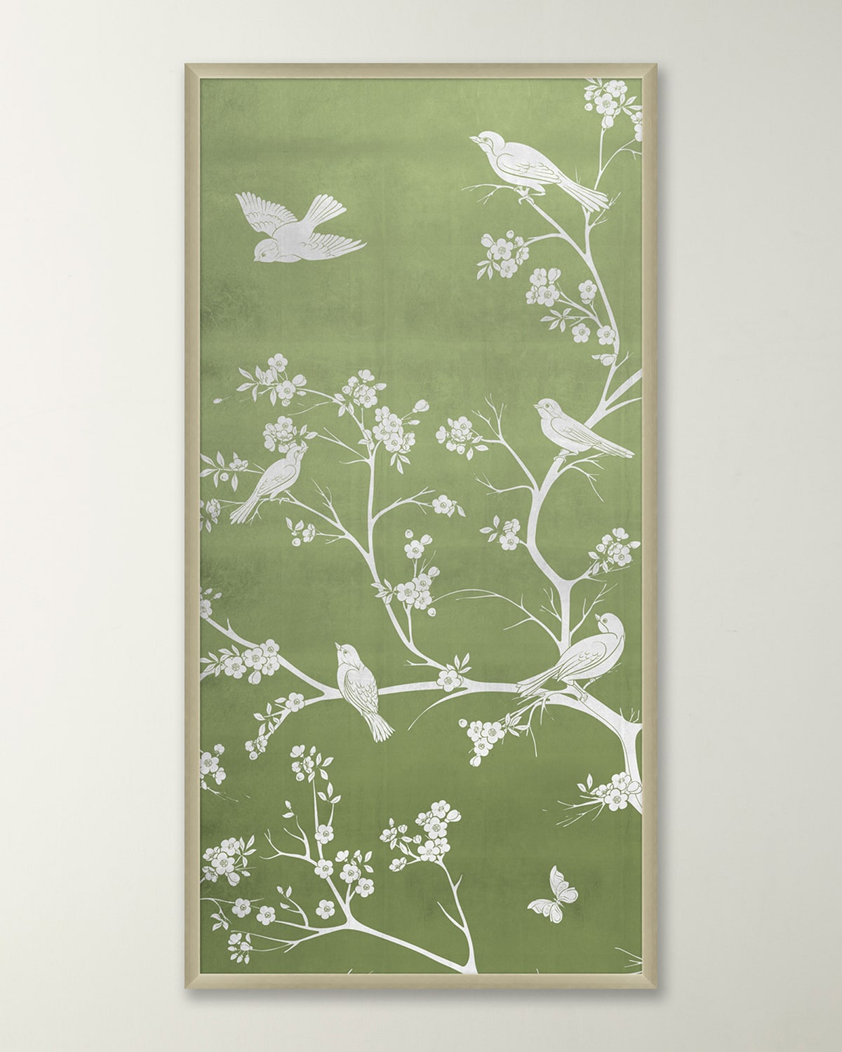 Wendover Art Group Celery Chinoiserie 2 Framed Giclee In Green