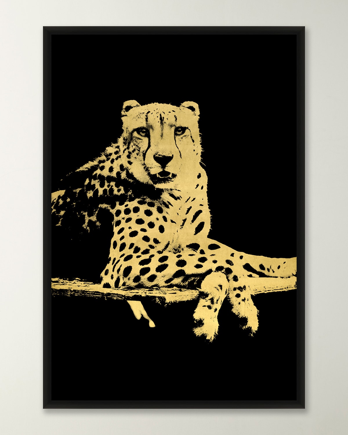 Shop Wendover Art Group Lounging Leopard 2 Framed Giclee In Black