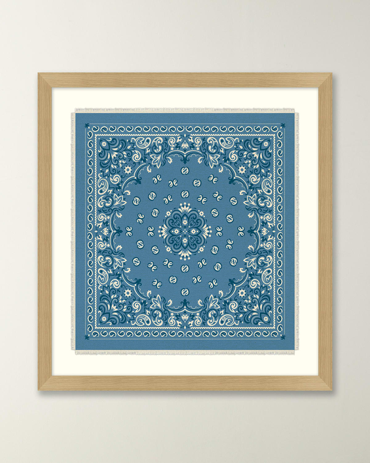 Shop Wendover Art Group Bandana Collection 2 Framed Giclee In Blue