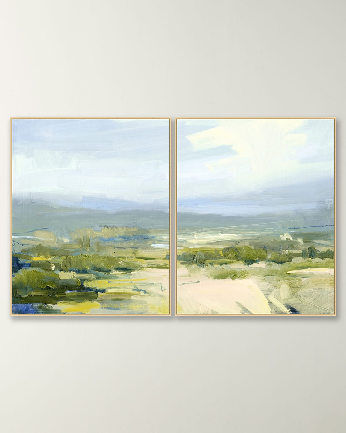 Shop Wendover Art Group Balmy Weather Framed Diptych Giclee In Blue