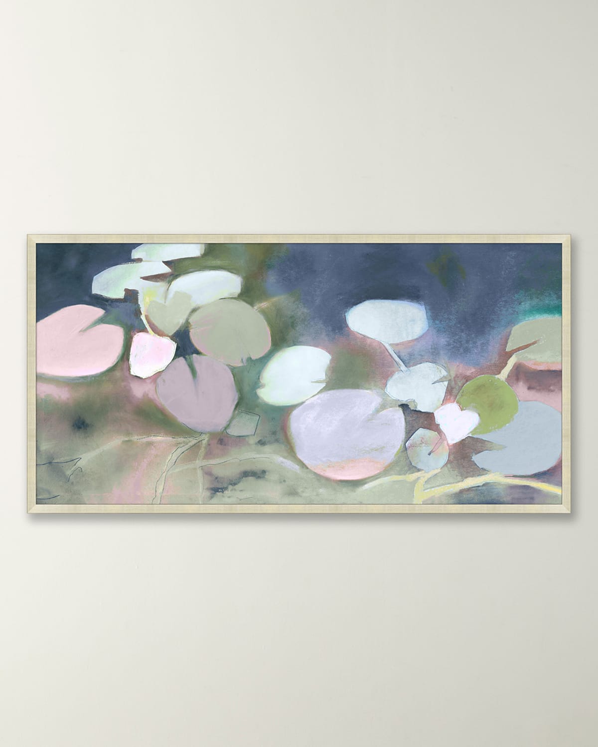 Shop Wendover Art Group Emerson's Lilly Pads Framed Giclee In Blue