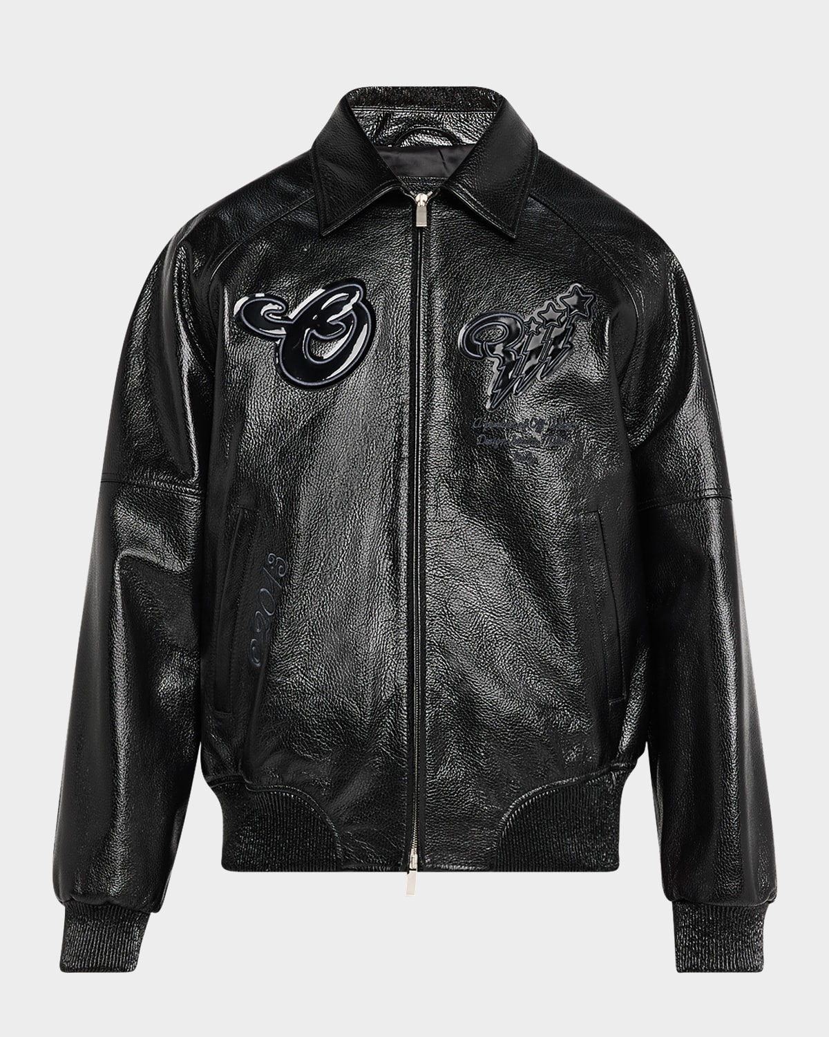 Men's Scorpio Lea Leather Varsity Jacket