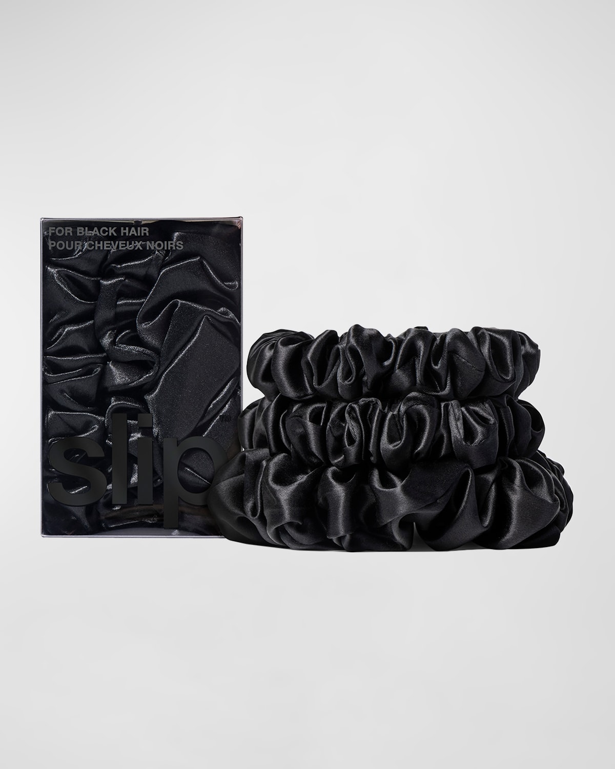 Shop Slip Back To Basics Assorted Scrunchies, Set Of 3 In Black