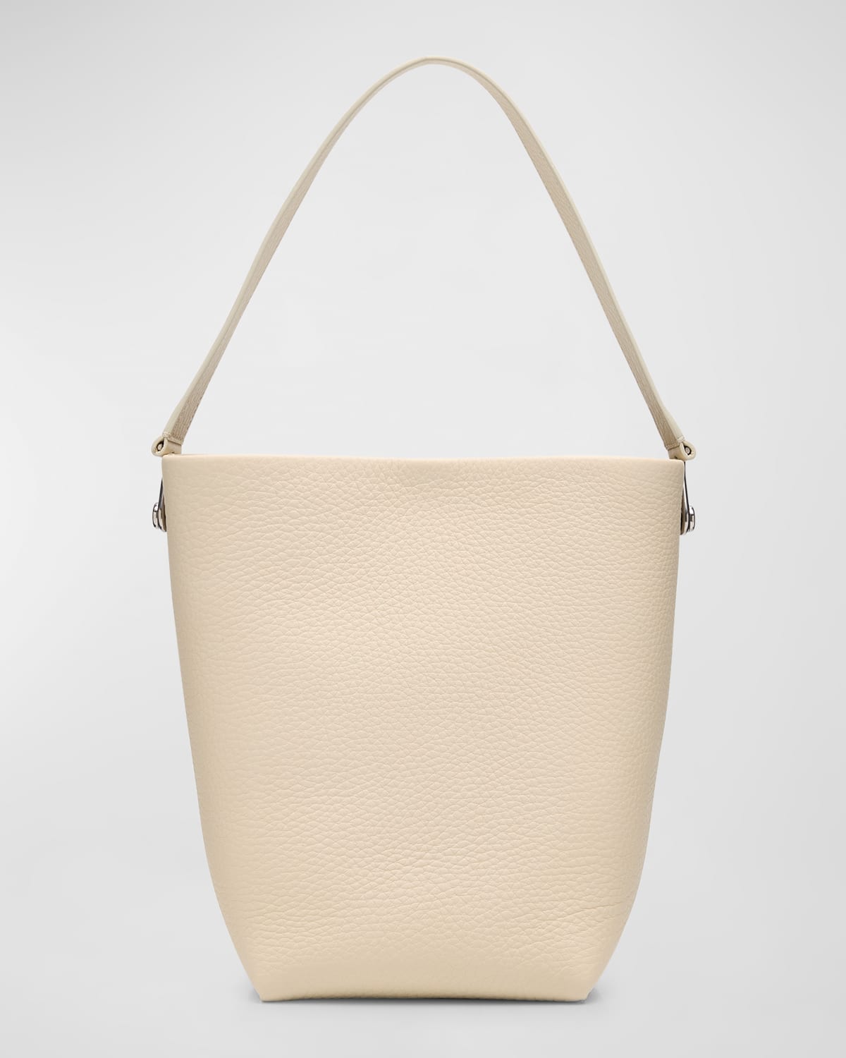The Row Hook Small N/s Tote Gold In Lux Grained Calfskin In Ivory