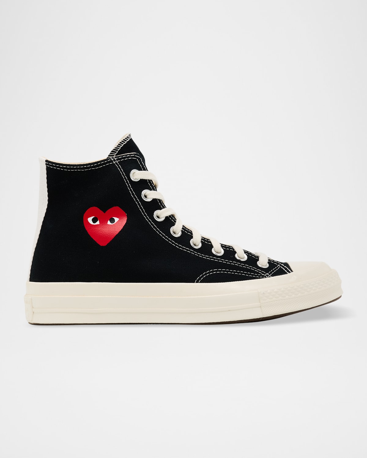 Cdg Play X Converse Chuck Taylor Canvas High-top Sneakers In Black