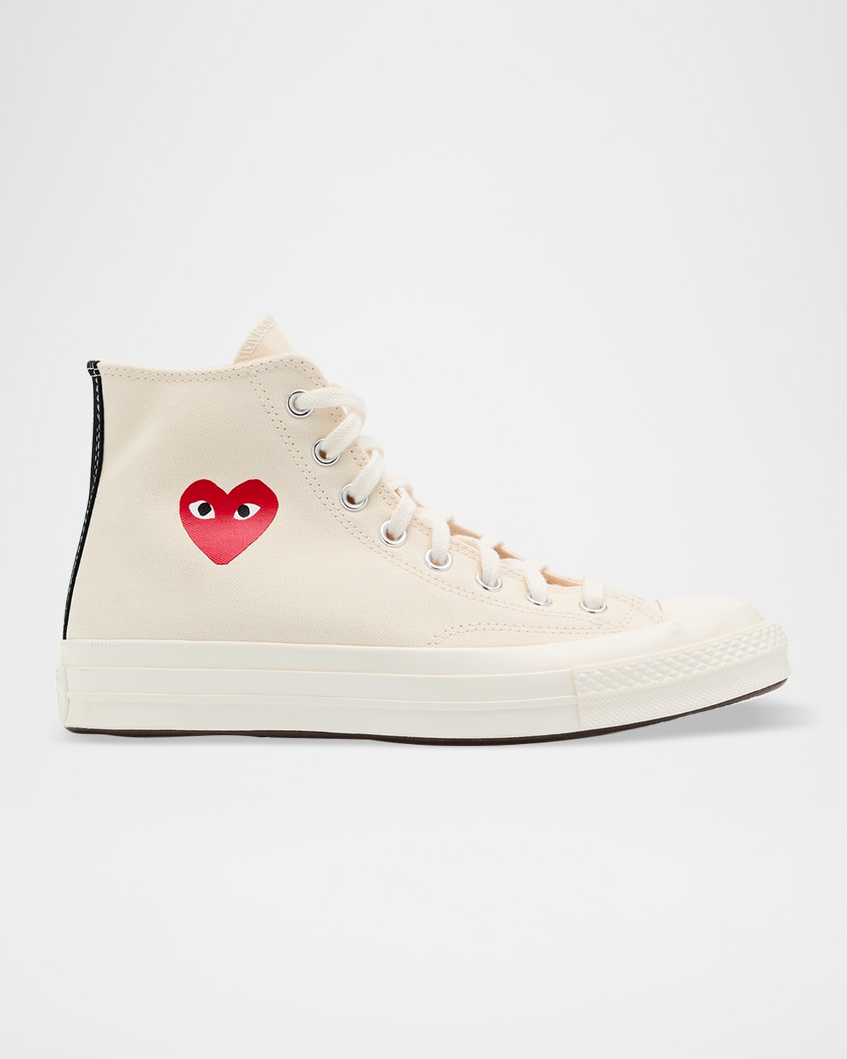 Cdg Play X Converse Chuck Taylor Canvas High-top Sneakers In Neutral
