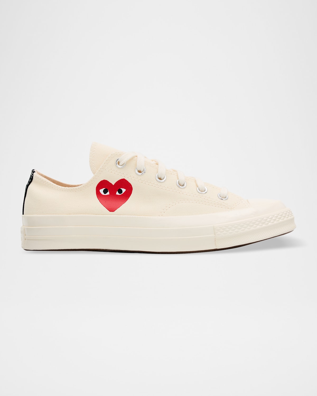 Cdg Play X Converse Chuck Taylor Canvas Low-top Sneakers In Neutral