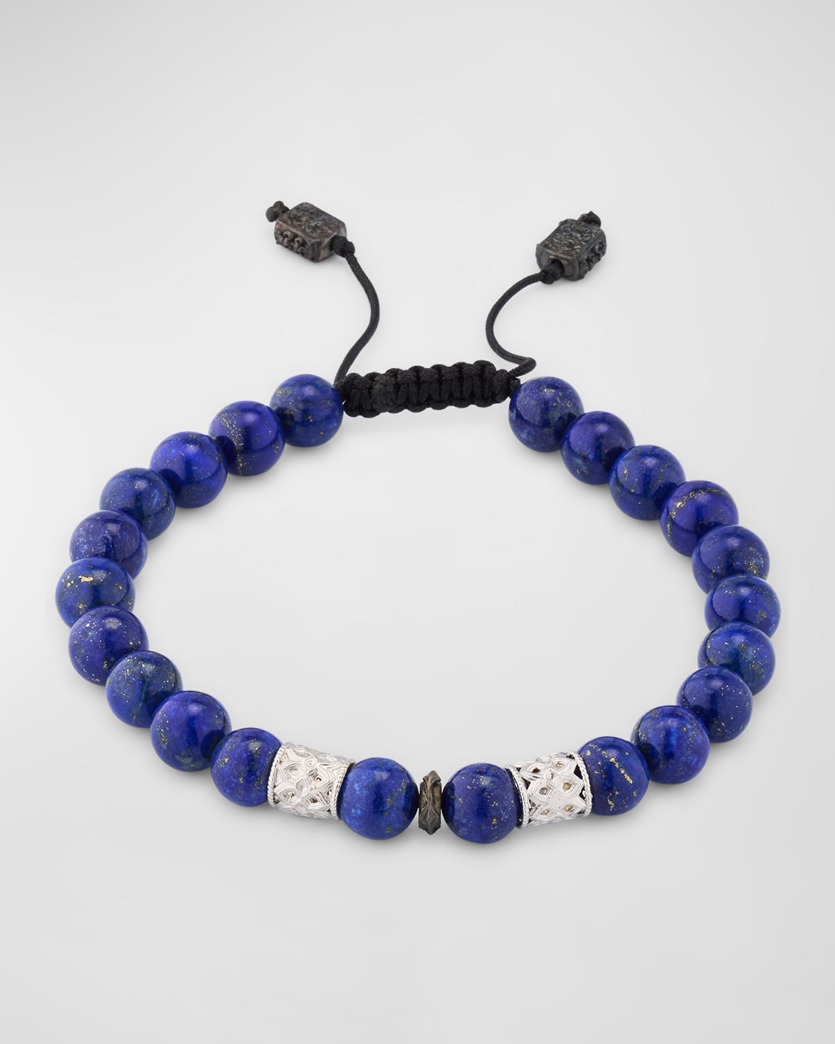 Men's Lapis Beaded Bracelet