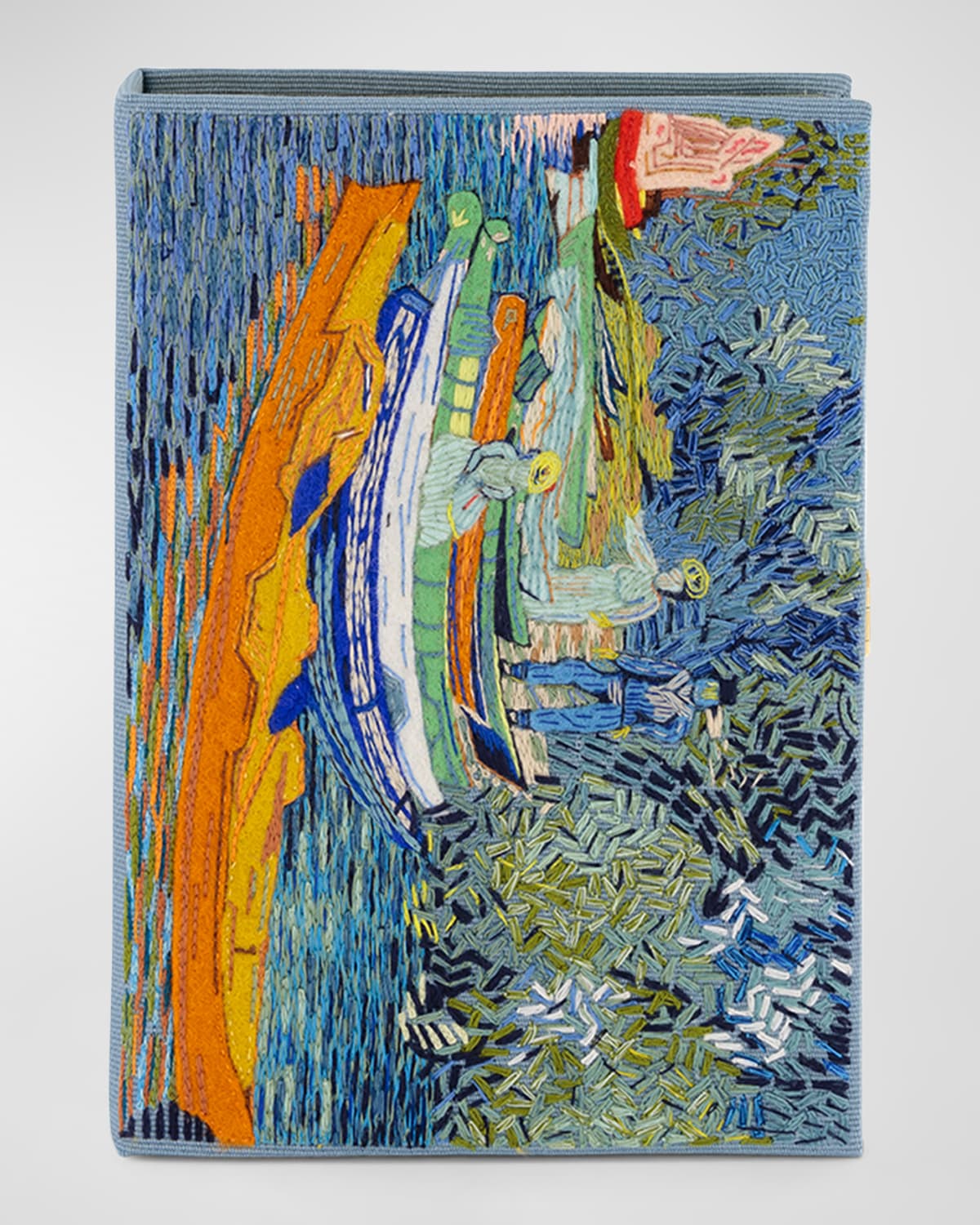 Van Gogh Bank of Oise Book Clutch Bag