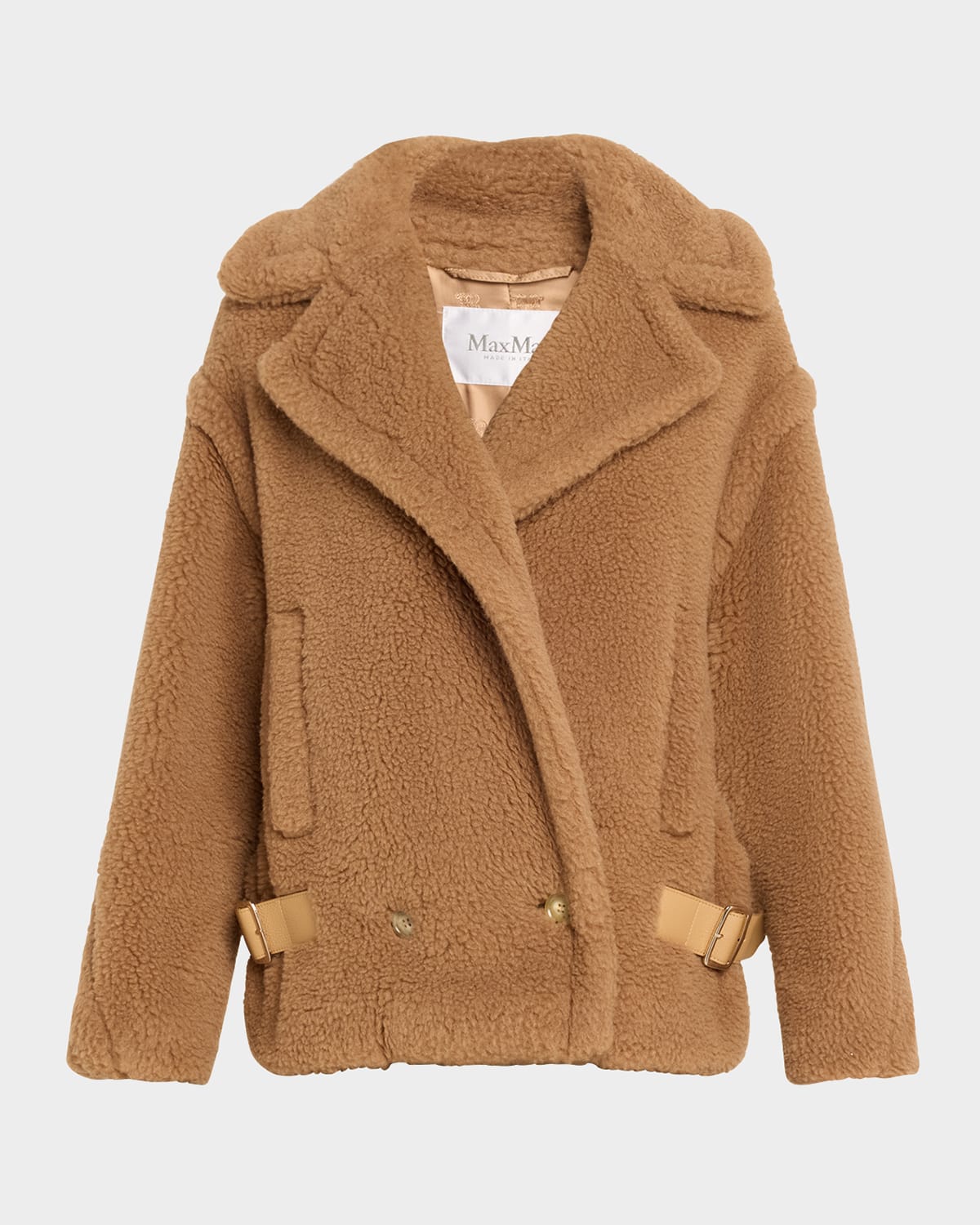 Shop Max Mara Vanadio Camel Wool Overcoat