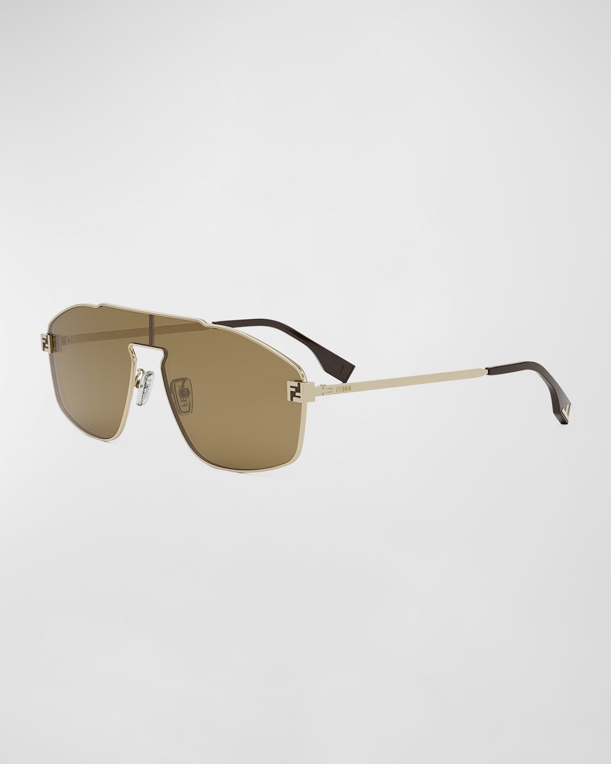 Fendi Men's Sky Shield Sunglasses In Green