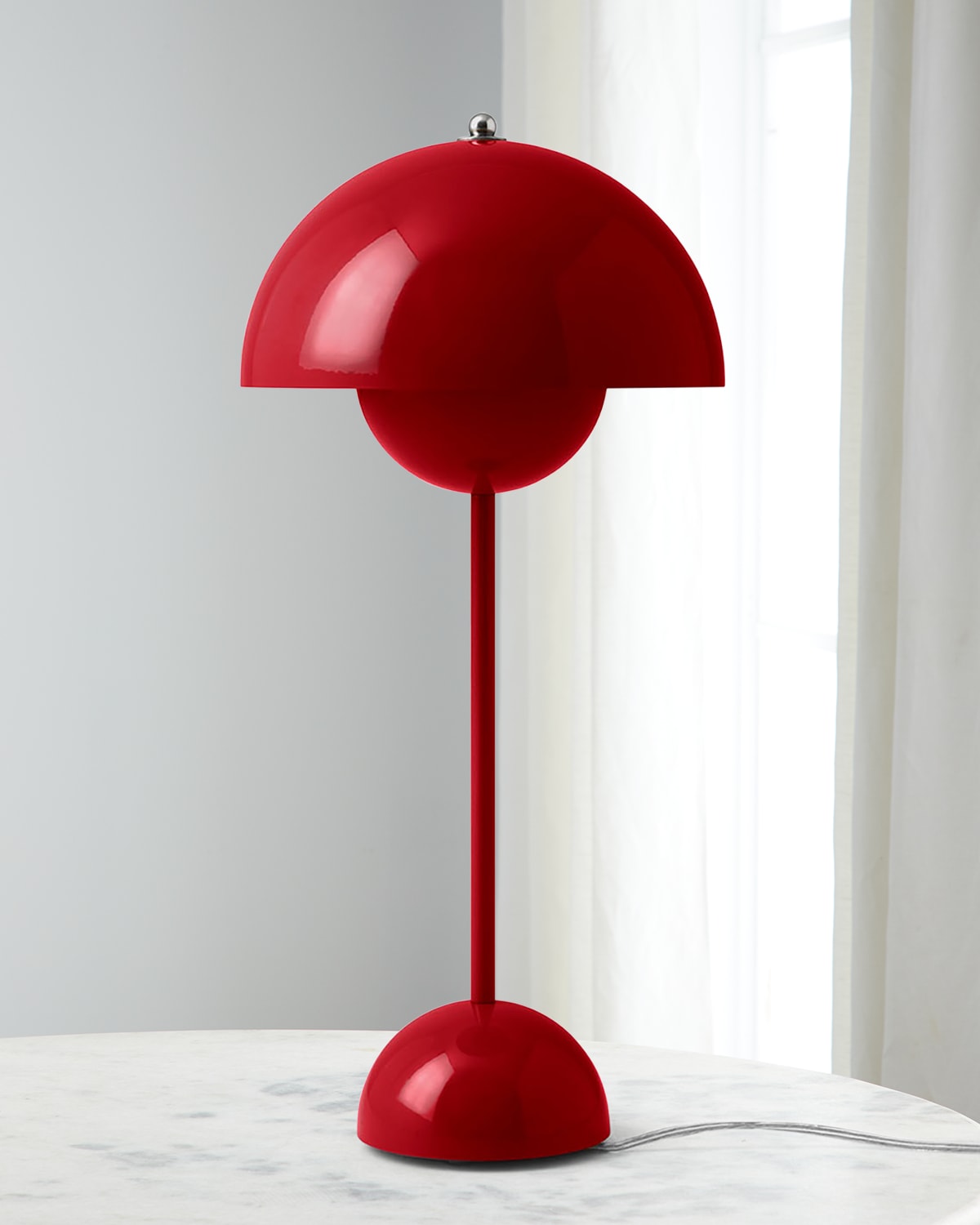 Shop Tradition Flower Pot Table Lamp Vp3 In Vermillion Red