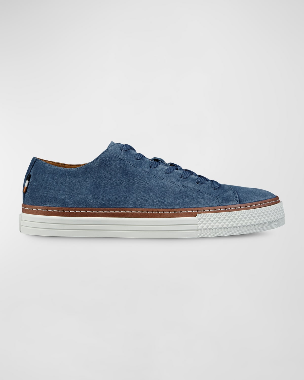 Shop Allen Edmonds Men's Paxton Leather Low-top Sneakers In Denim