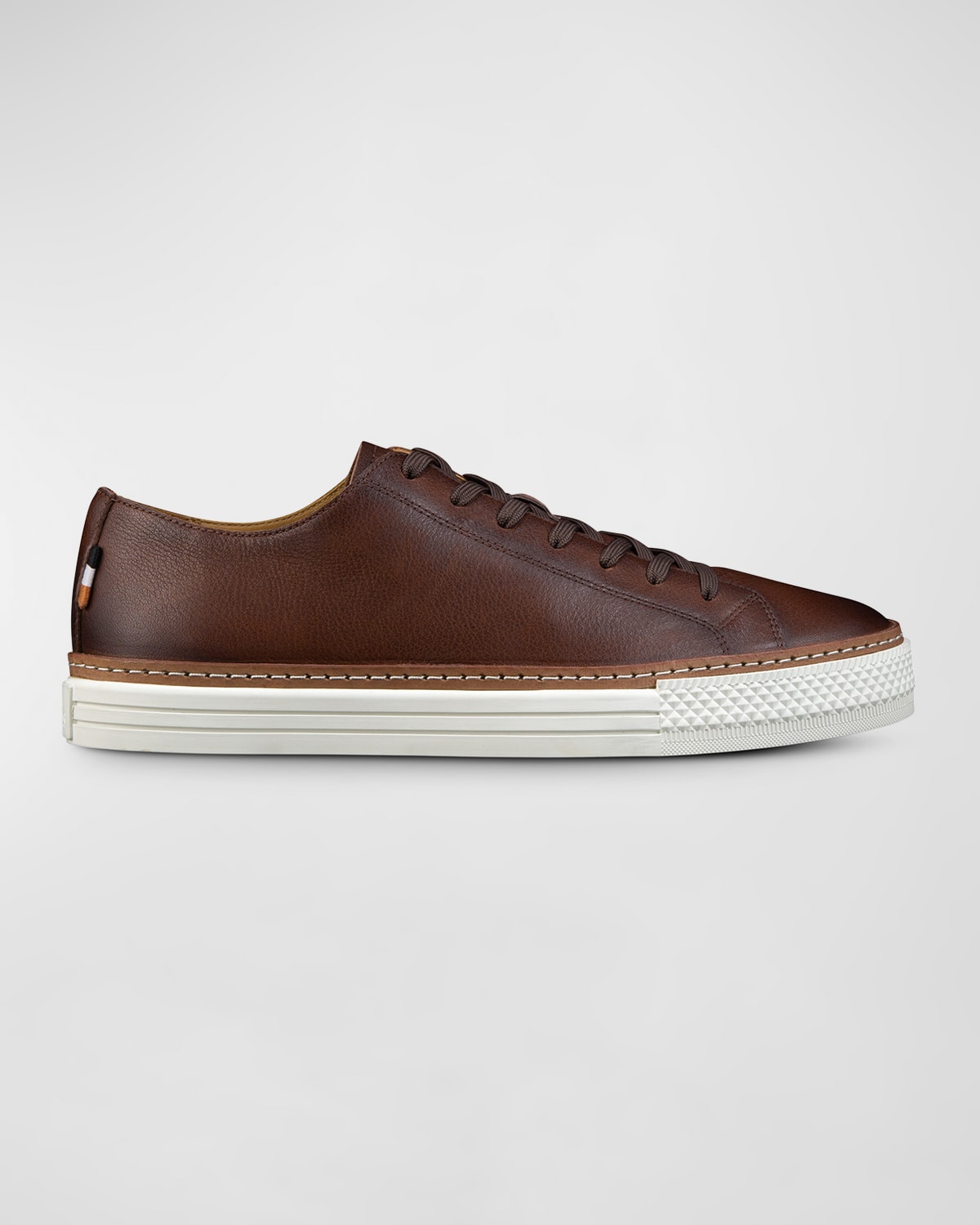Shop Allen Edmonds Men's Paxton Leather Low-top Sneakers In Dark Brown