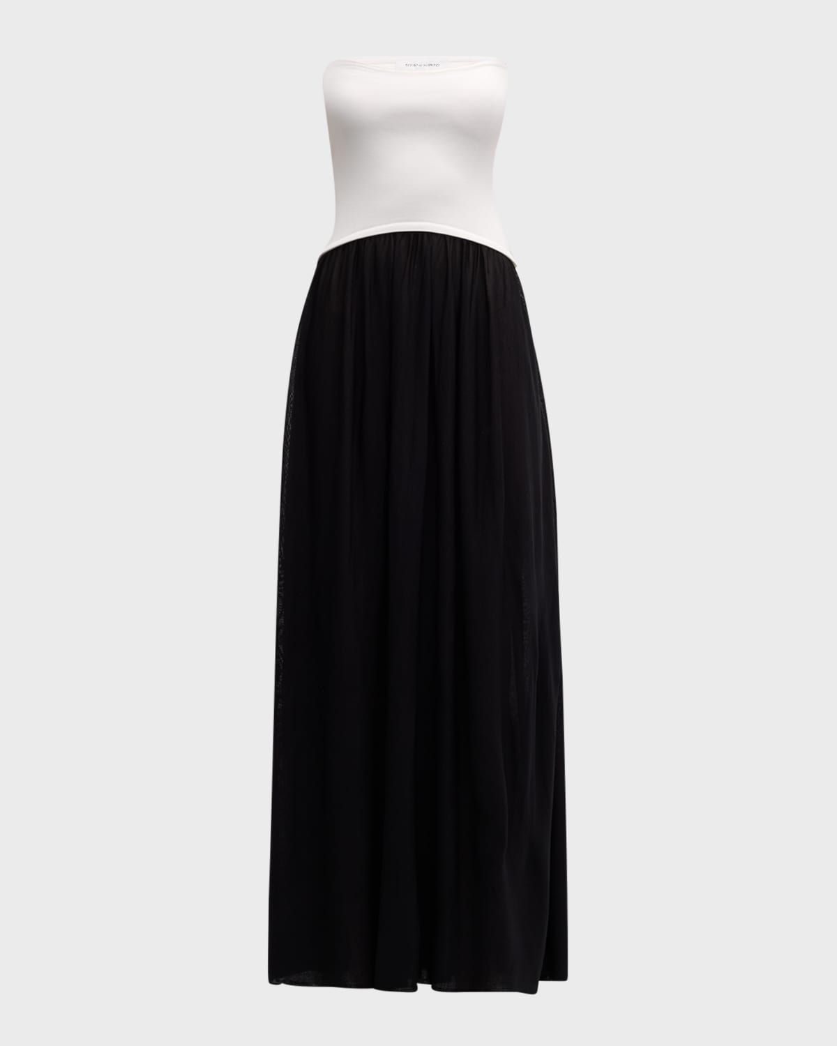 The Sasha Strapless Two-Tone Dress