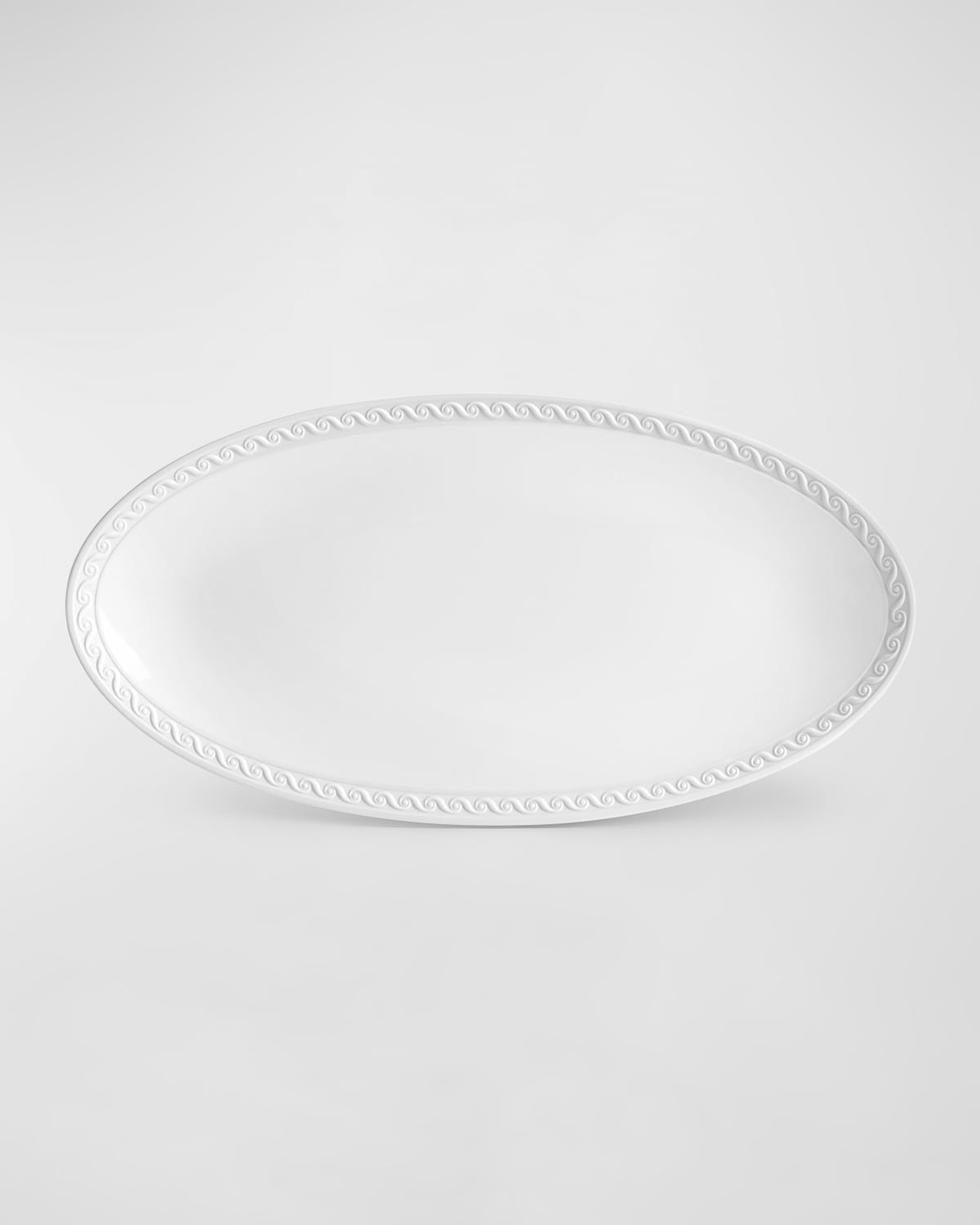 Shop L'objet Neptune Oval Platter, 14" In White