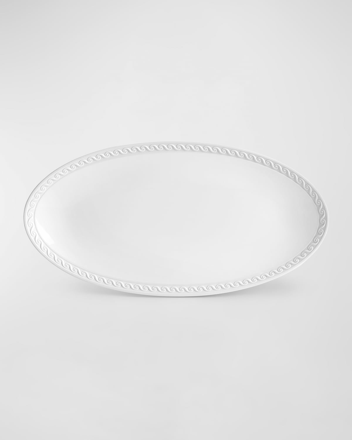 L'objet Neptune Oval Platter, 14" In White