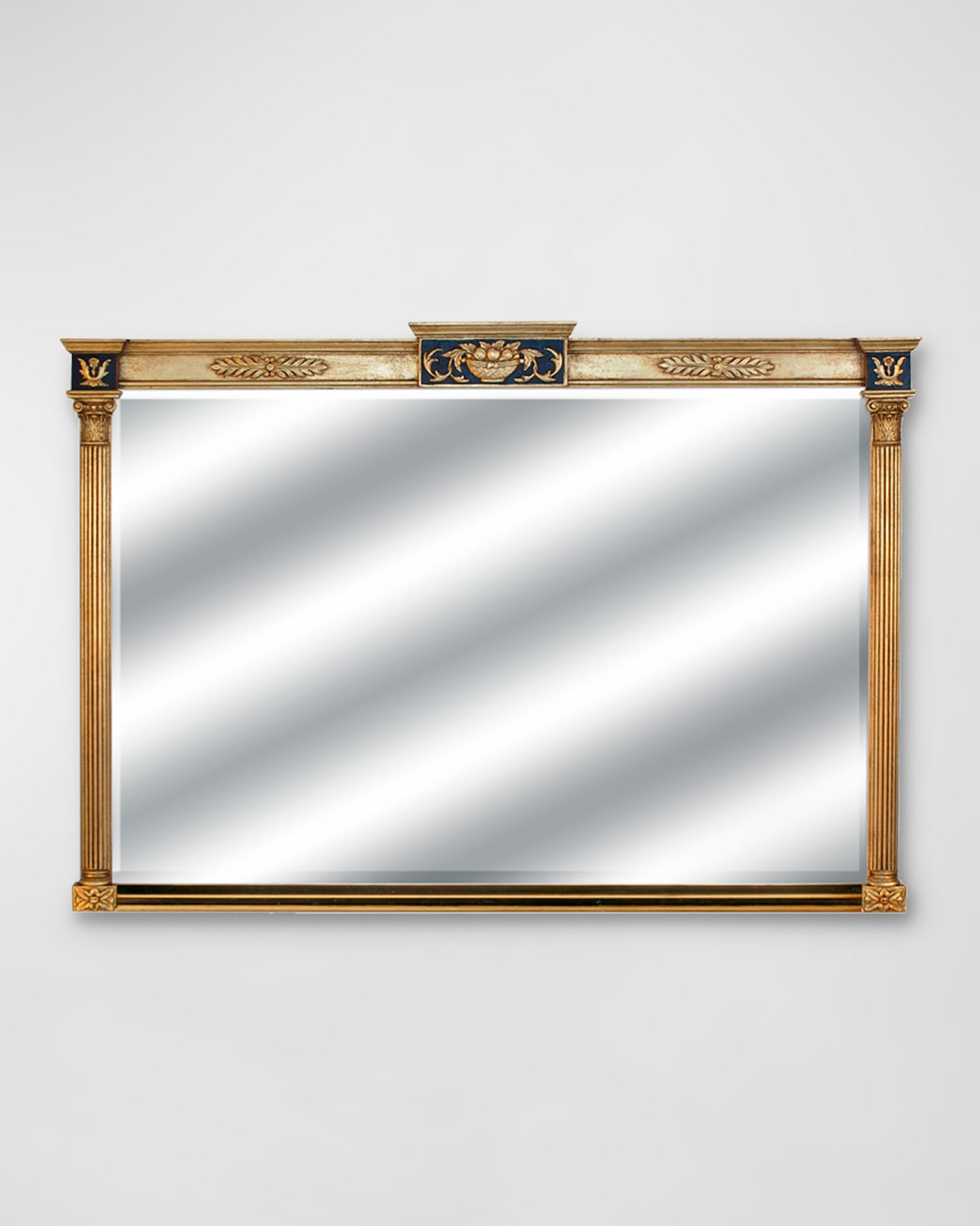 Shop Friedman Brothers The Ste. Rouget. Mirror In Classic Gold / Antique Black