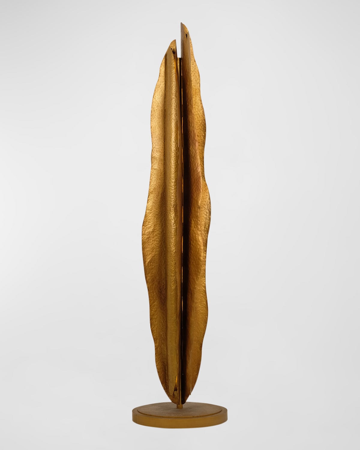 Kalco Lighting Folia Led Floor Lamp In Warm Gold