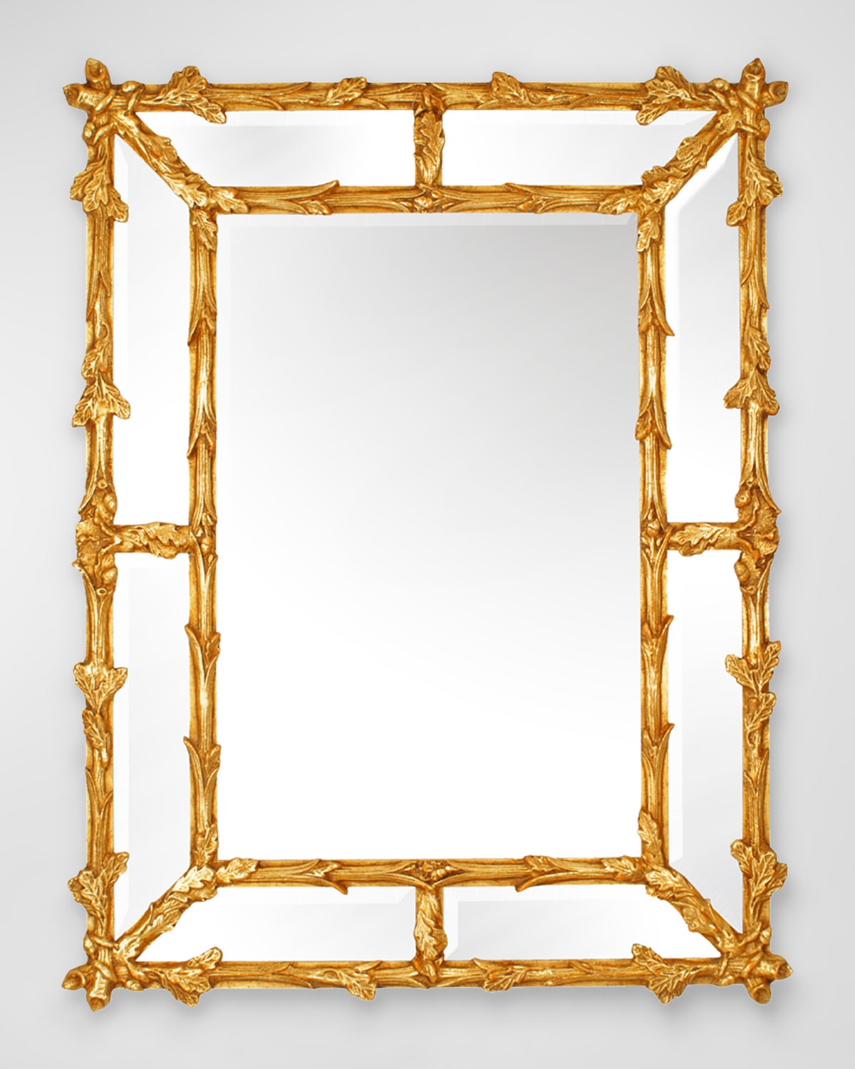 Shop Friedman Brothers The Seven Oaks 48" Wall Mirror In Classic Gold