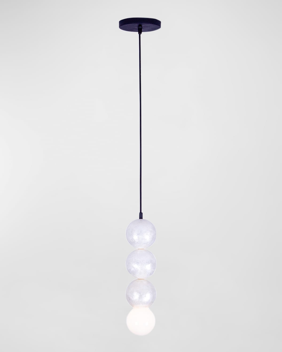 Kalco Lighting Pearls 3-ball Drop Pendant Light In Matte Black