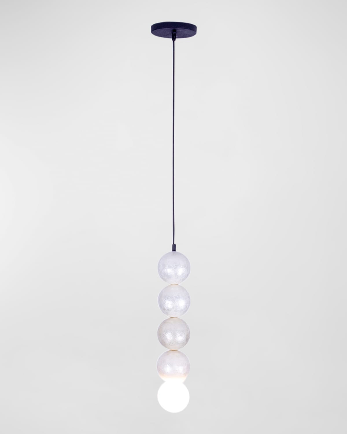 Kalco Lighting Pearls 4-ball Drop Pendant Light In Matte Black