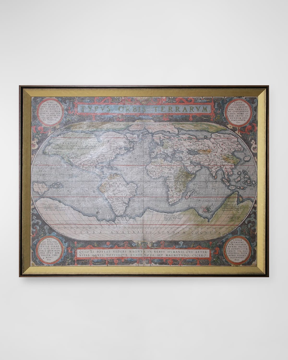 Shop Shadow Catchers Antique-style World Map Giclee In Natural