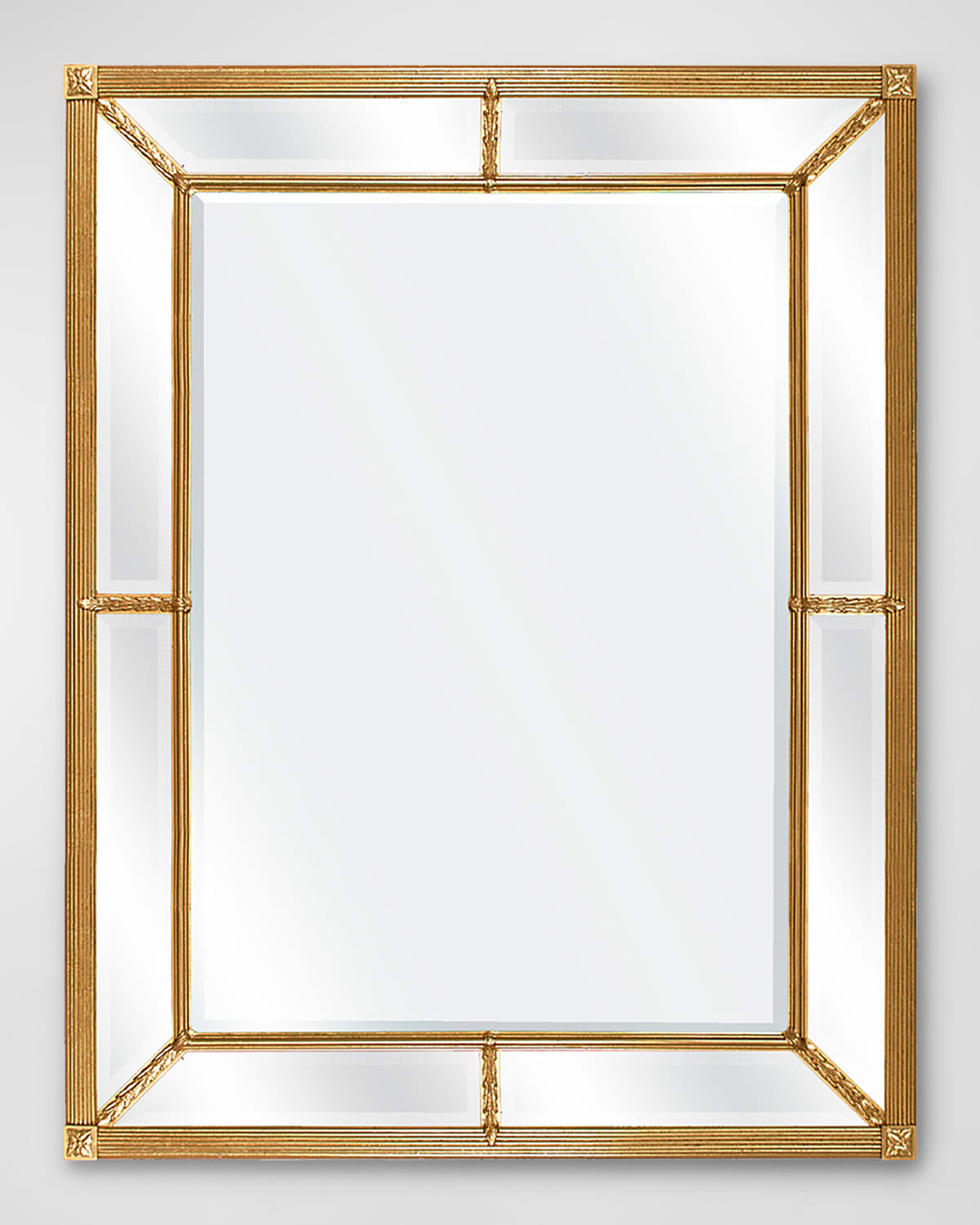 Shop Friedman Brothers 7066 Beveled Mirror In Royal Gold