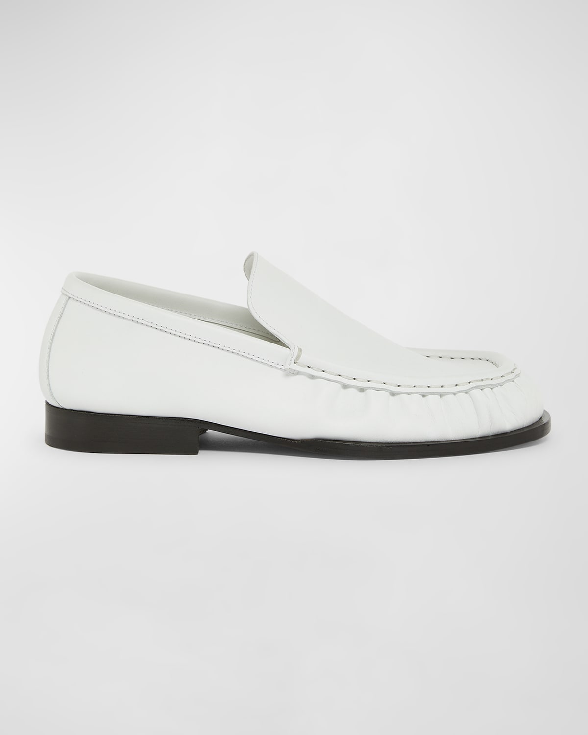 DRIES VAN NOTEN CALFSKIN LEATHER SLIP-ON LOAFERS 