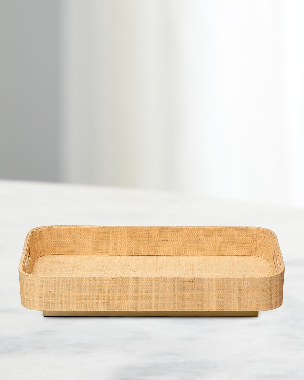 Jamie Young Utopia Footed Tray In Natural