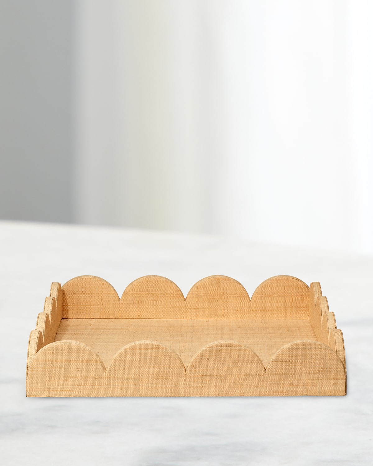 Jamie Young Wonderland Scalloped Tray In Natural