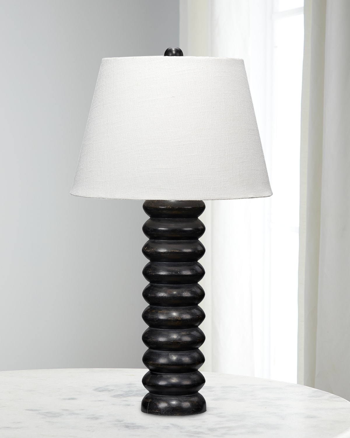 Shop Jamie Young Abacus Table Lamp In Black
