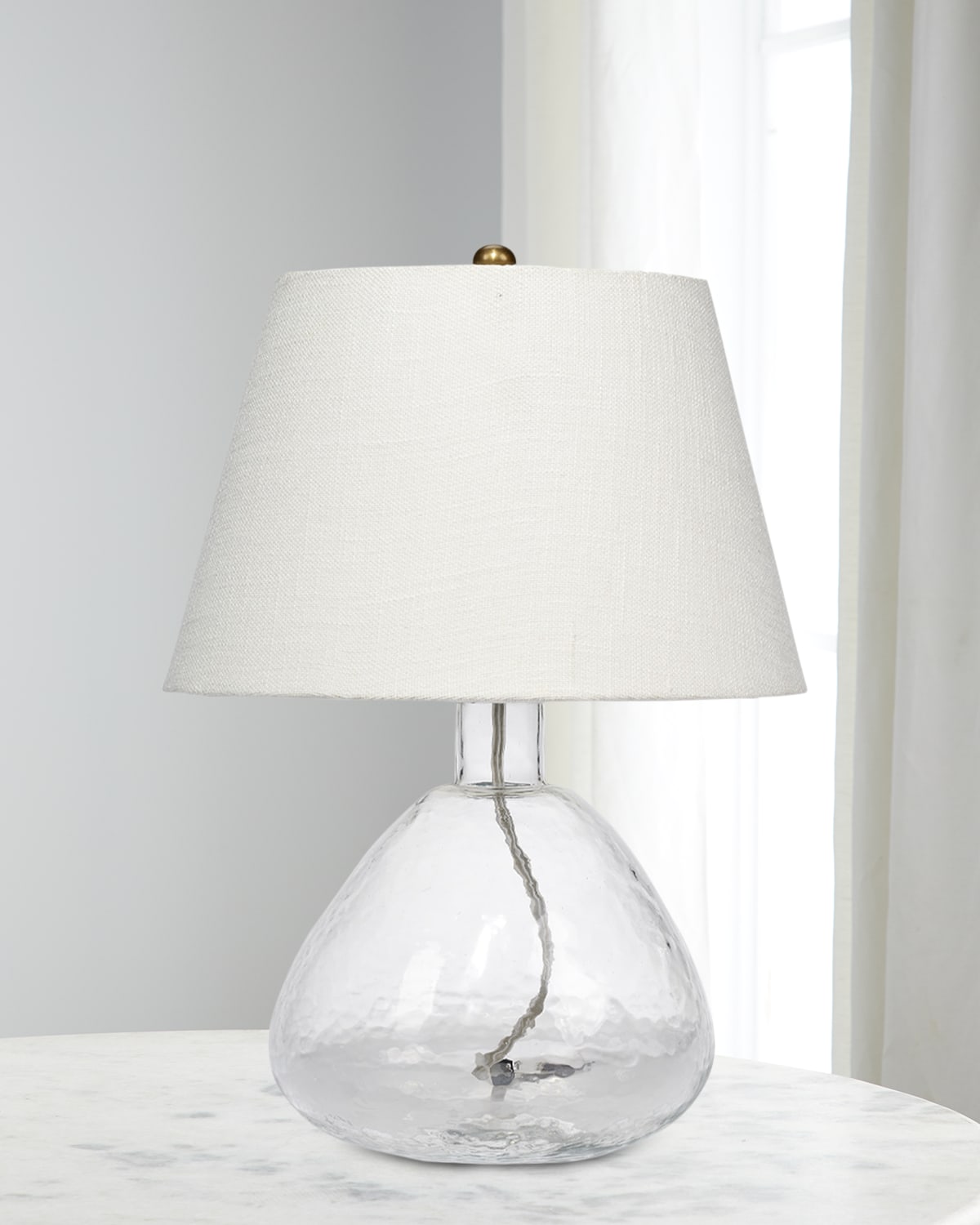 Shop Jamie Young Demi Table Lamp In Clear