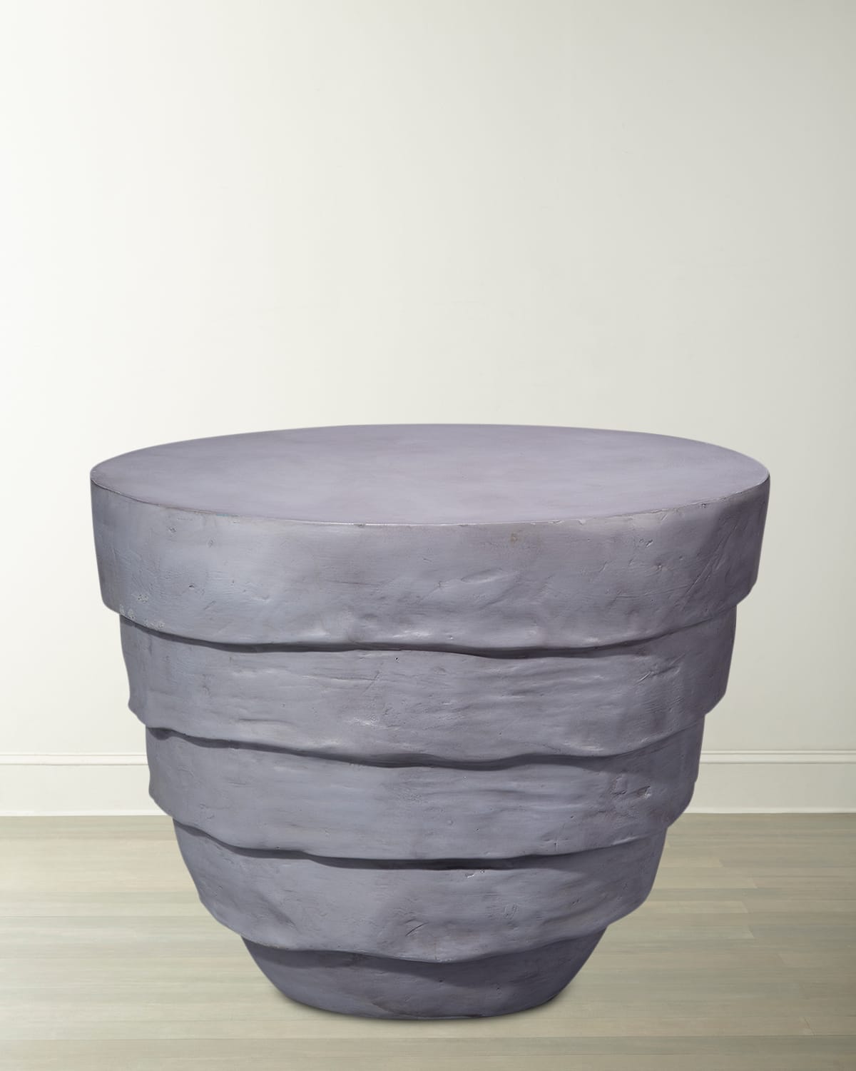Shop Jamie Young Concentric Side Table In Grey
