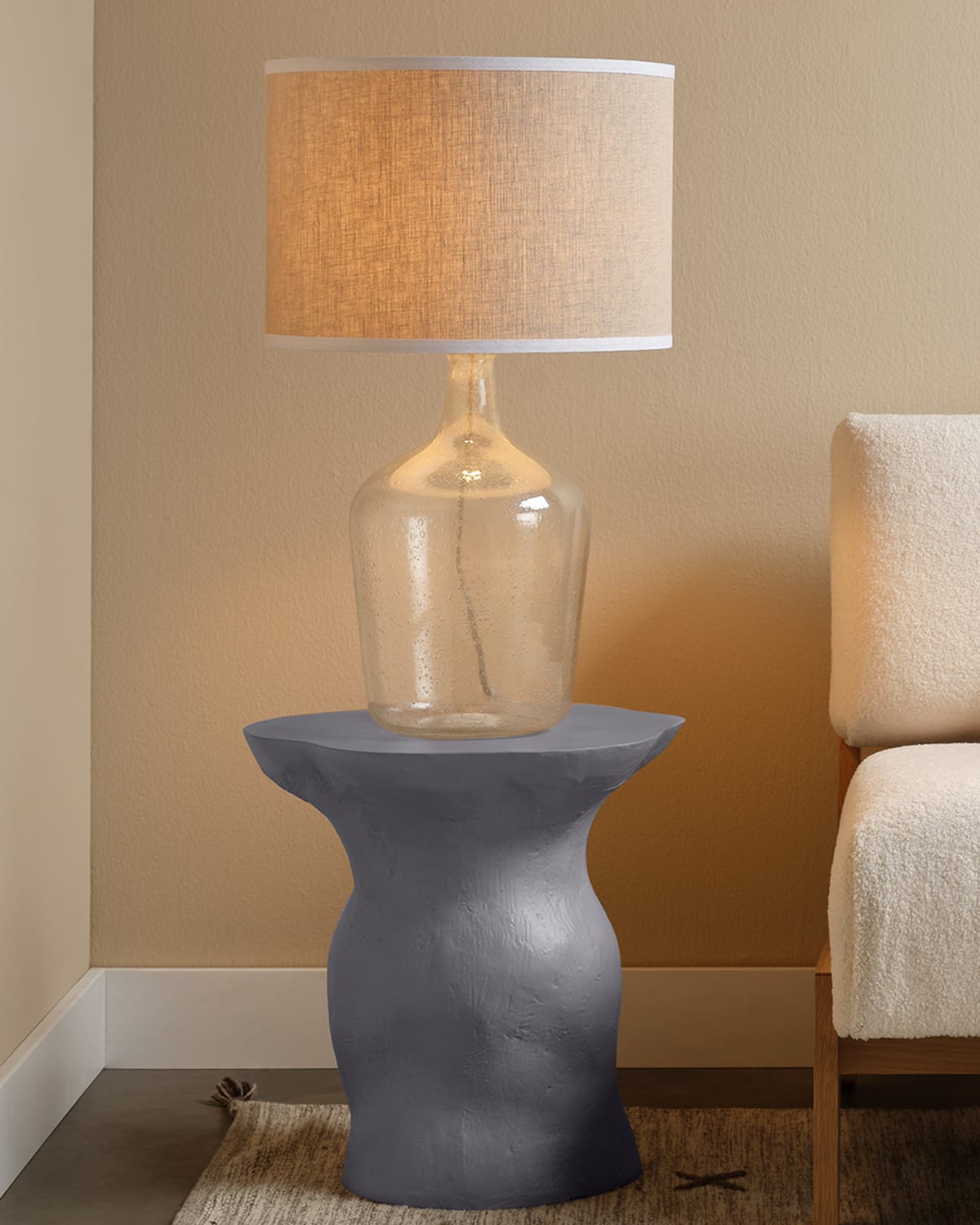 Shop Jamie Young Sculpt Side Table In Grey