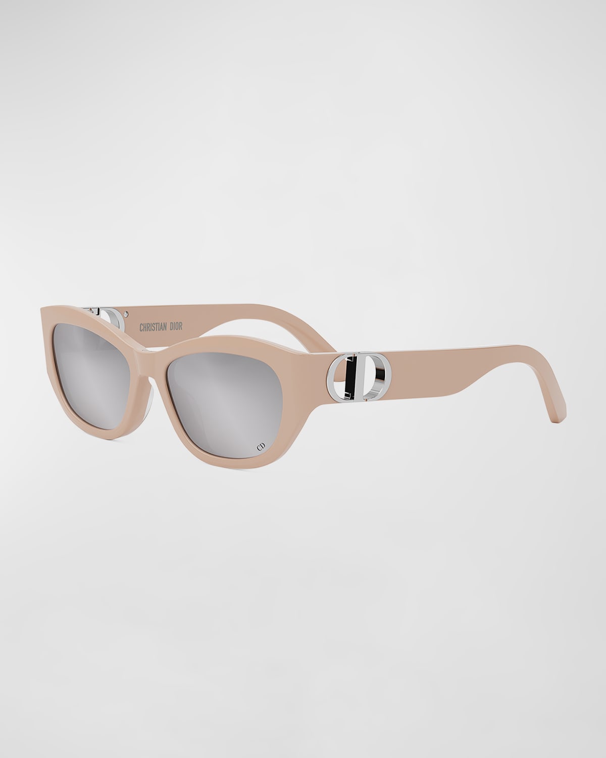 Shop Dior 30montaigne B5u Sunglasses In Shiny Pink Smoke Mirror