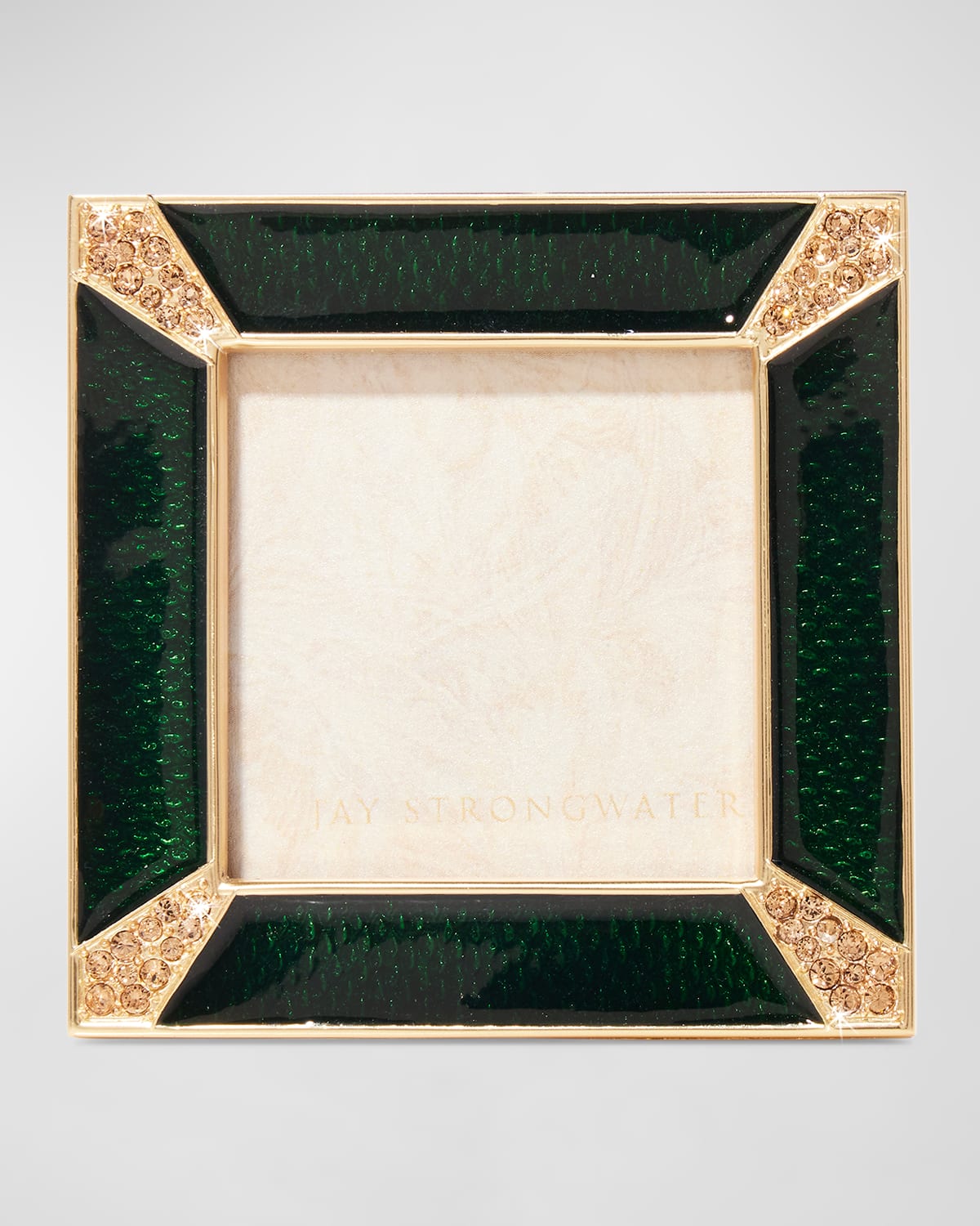Jay Strongwater Leland Frame, 2" In Dark Green