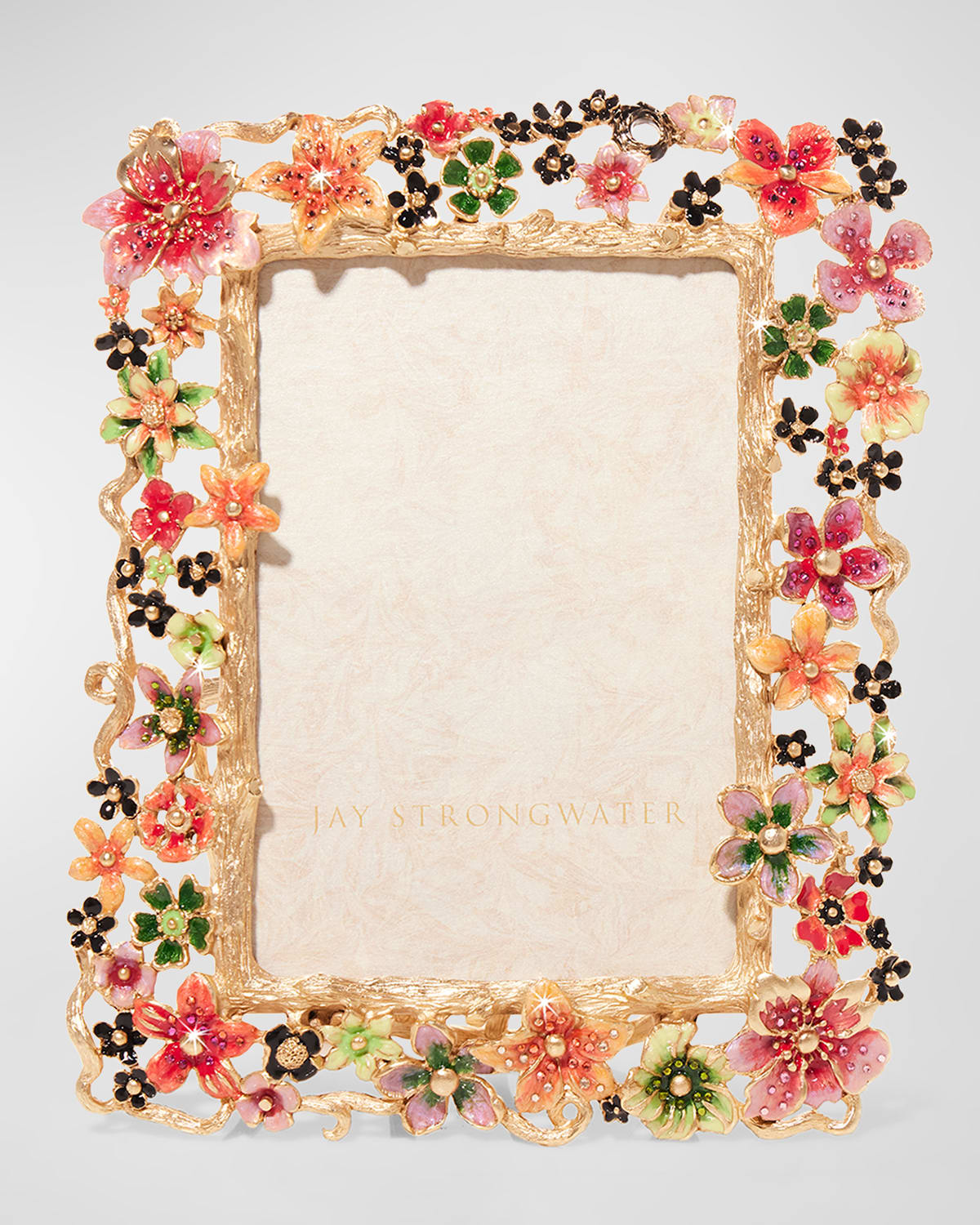 Jay Strongwater Leartes Frame, 4" X 6" In Multi