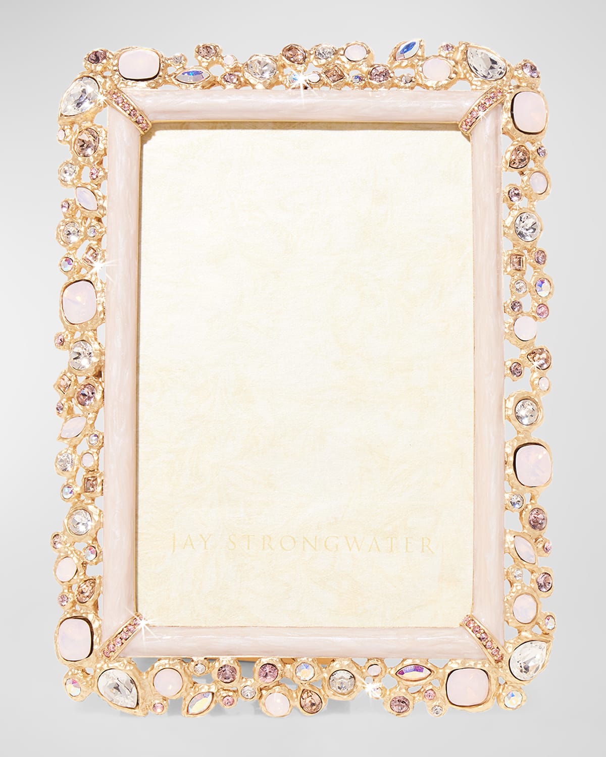 Jay Strongwater Bejeweled Frame, 4" X 6" In Animal Print
