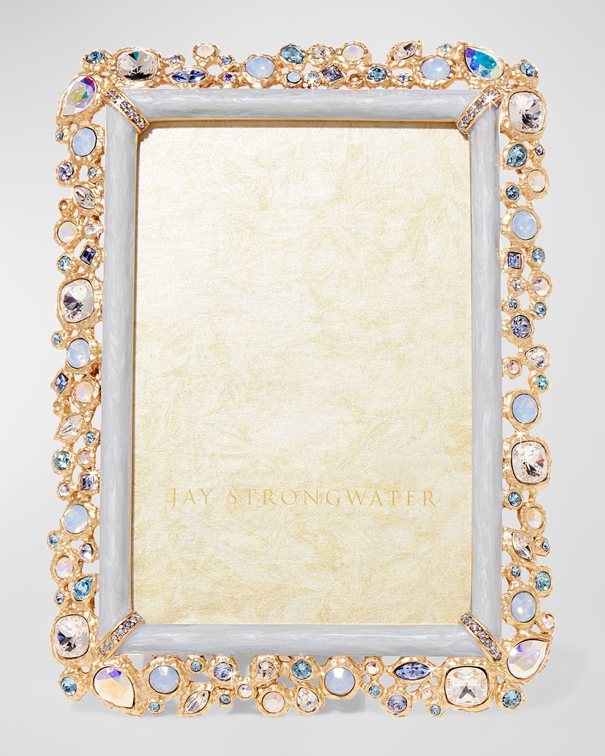 Jay Strongwater Bejeweled Frame, 4" X 6" In Multi