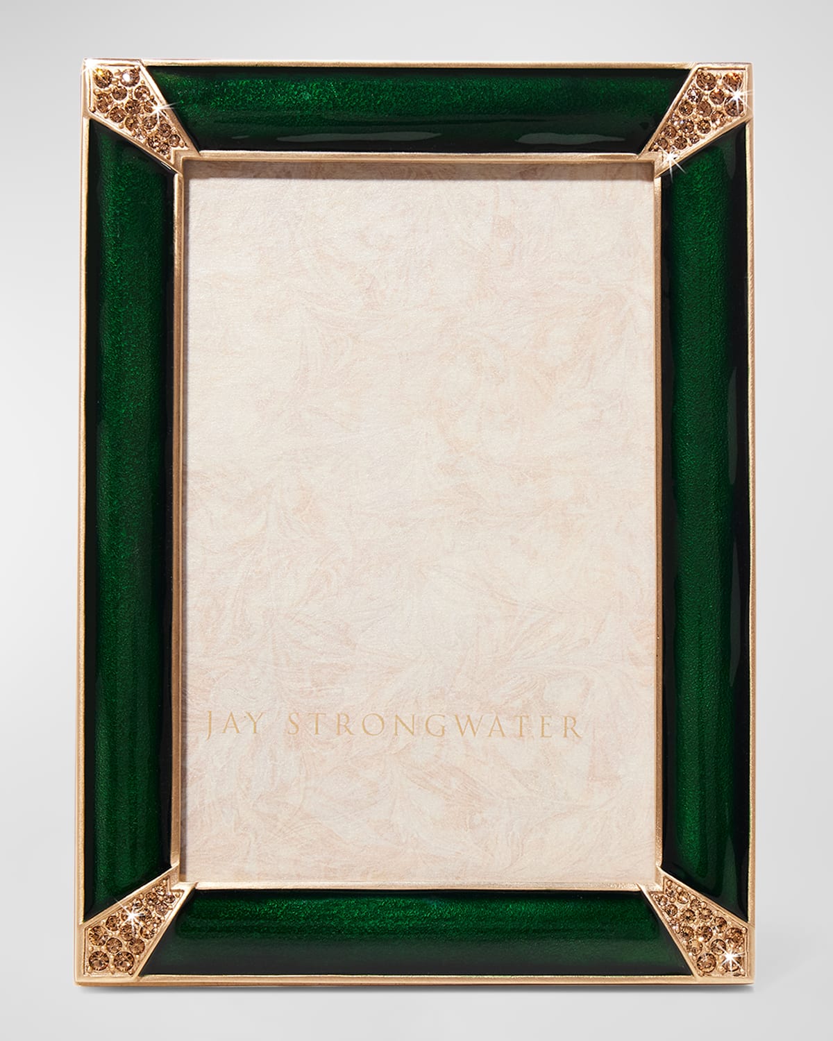 Jay Strongwater Lavinia Frame, 4" X 6" In Green
