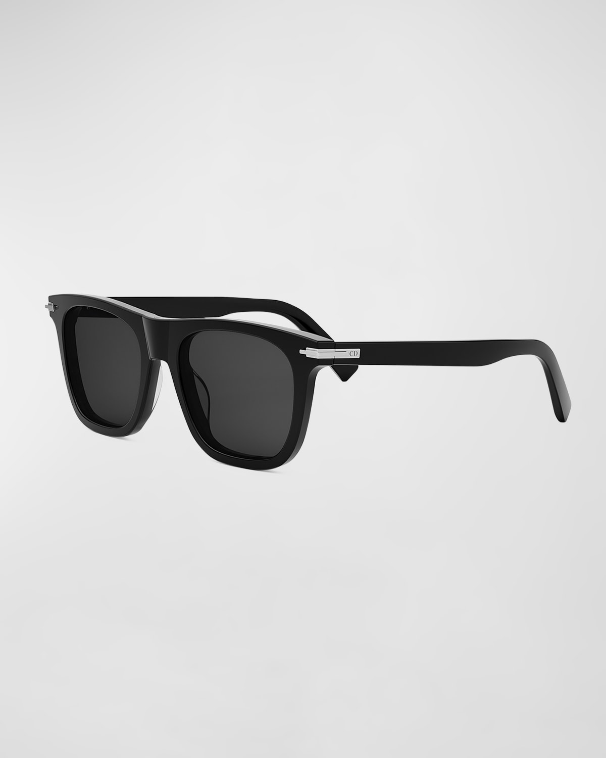 Shop Dior Men's Blacksuit S131 Sunglasses In Shiny Black Smoke
