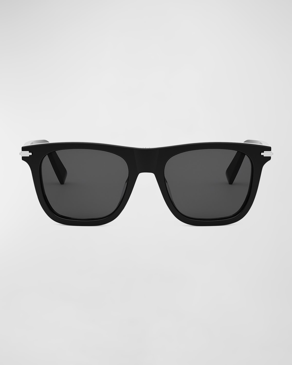 Shop Dior Men's Blacksuit S131 Sunglasses In Shiny Black Smoke