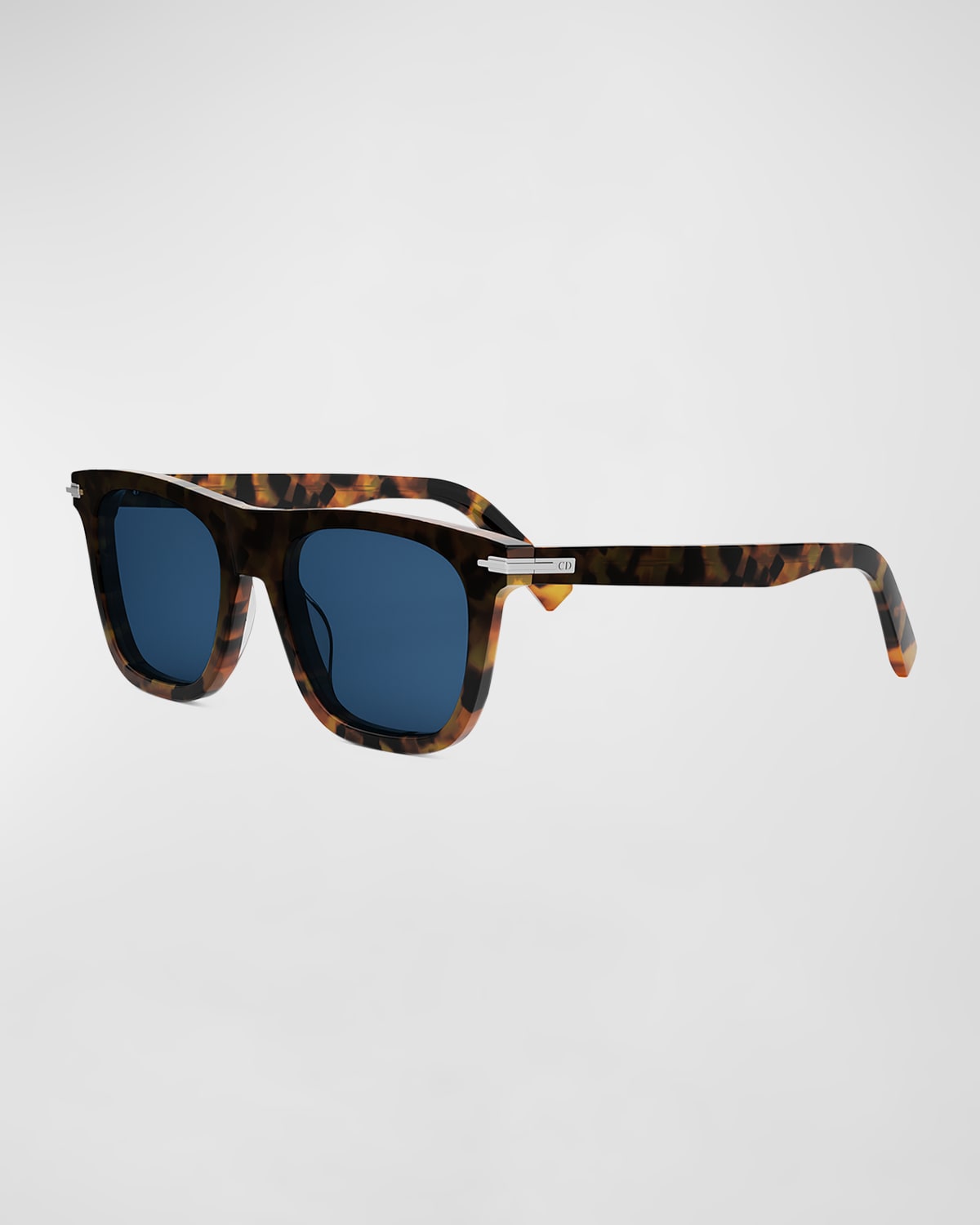 Shop Dior Men's Blacksuit S131 Sunglasses In Havanaother Blue