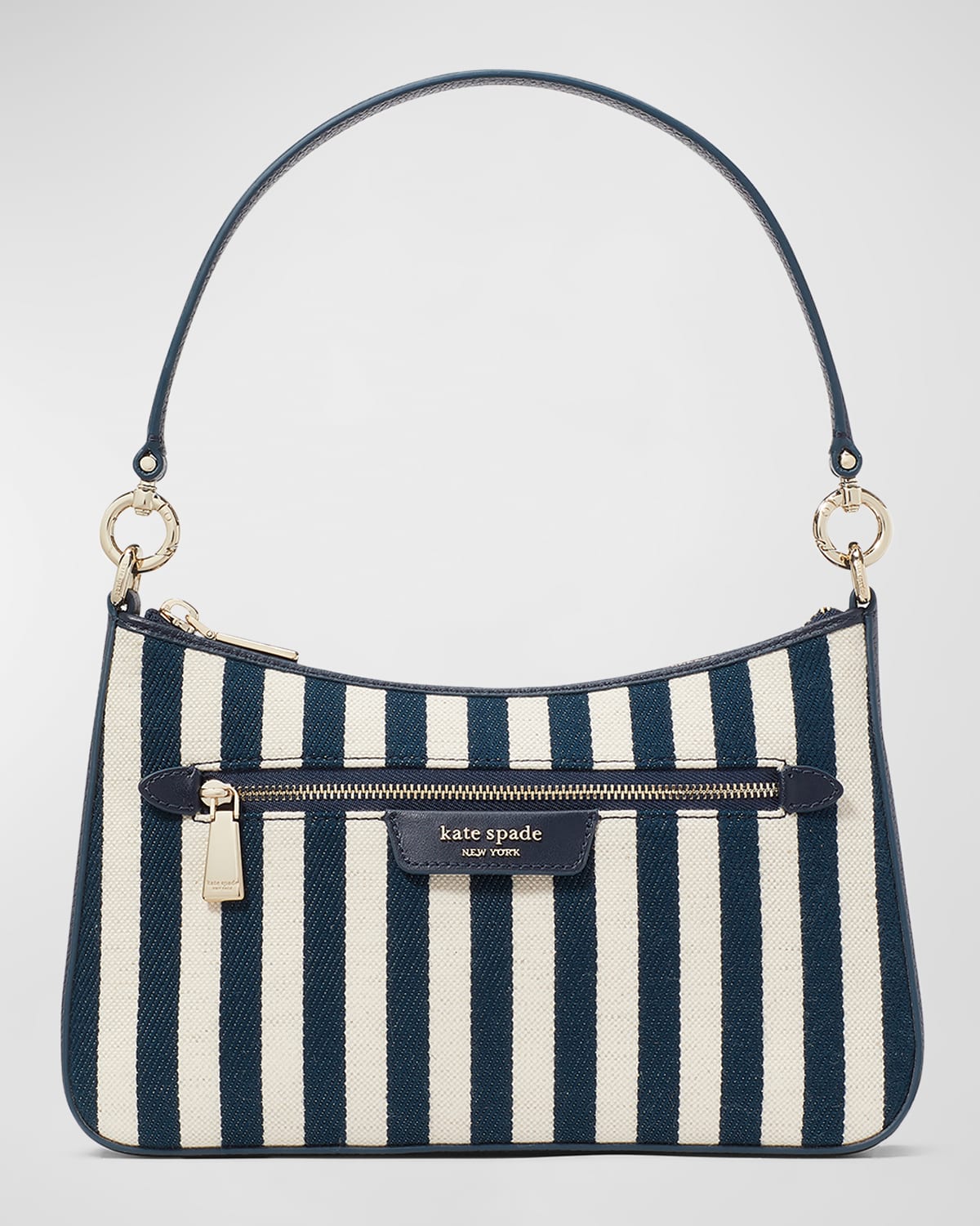 hudson convertible striped canvas crossbody bag