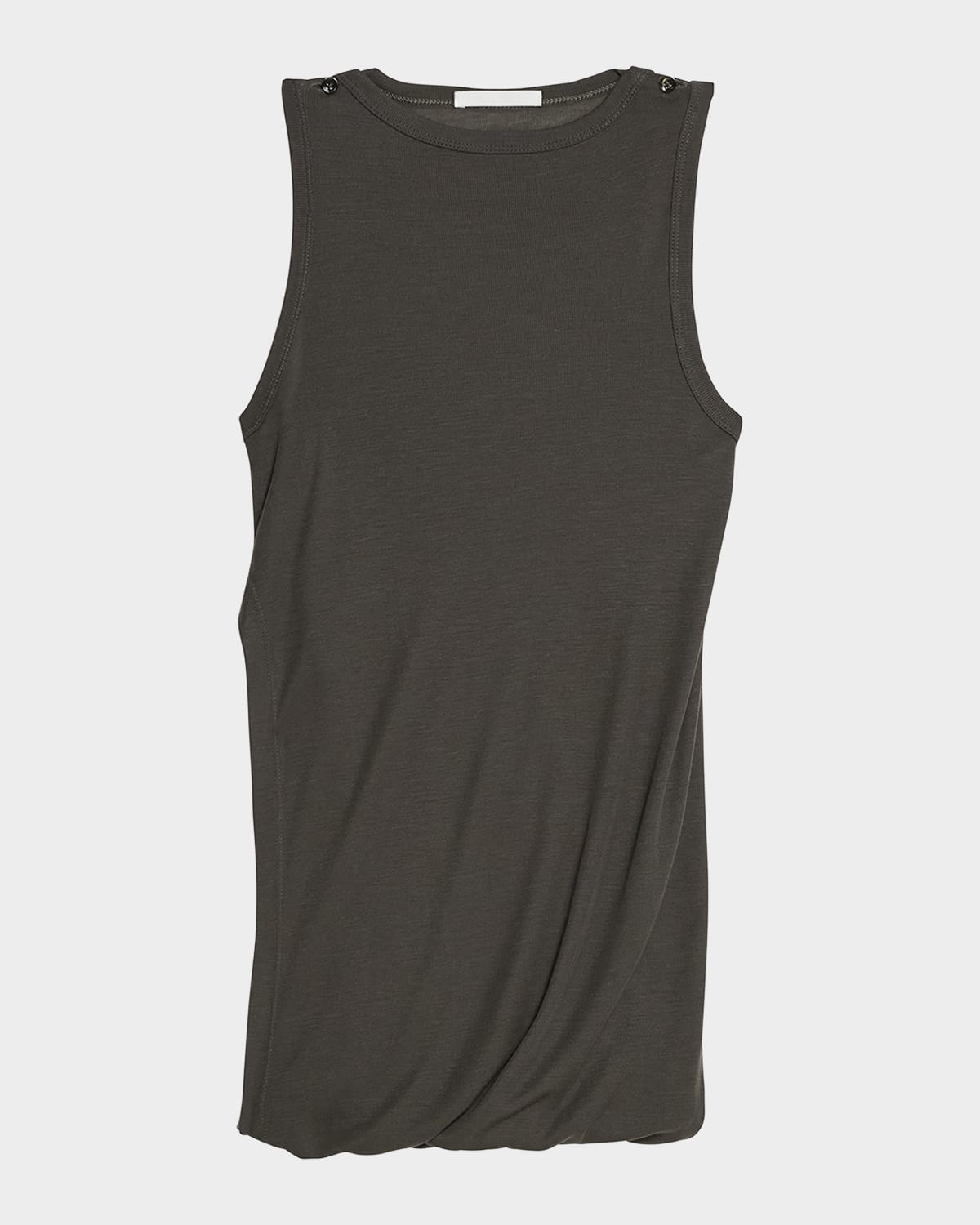 Shop Helmut Lang Double-layered Tank Top In Graphite