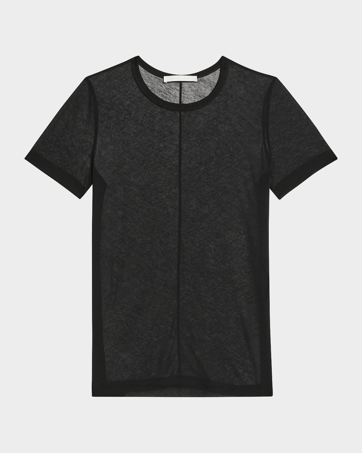 Helmut Lang Zeroscape Mesh Cotton Jersey T-shirt In Blk