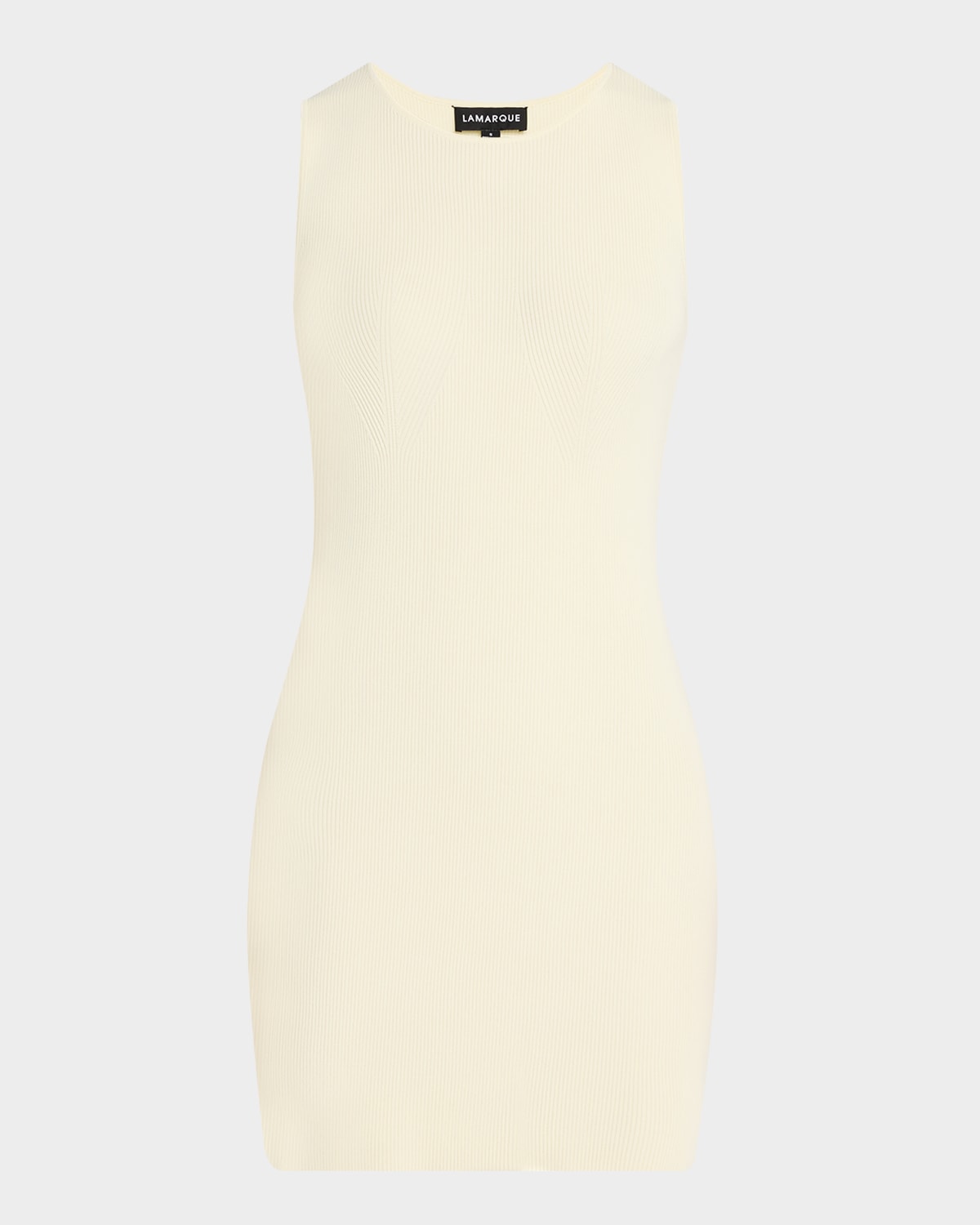 Lamarque Bendita Tank Mini Knit Dress In Lemon Icing